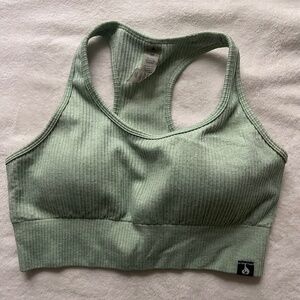 Ryderwear Rib Seamless Sports Bra - Neomint Marl (Green) (M)